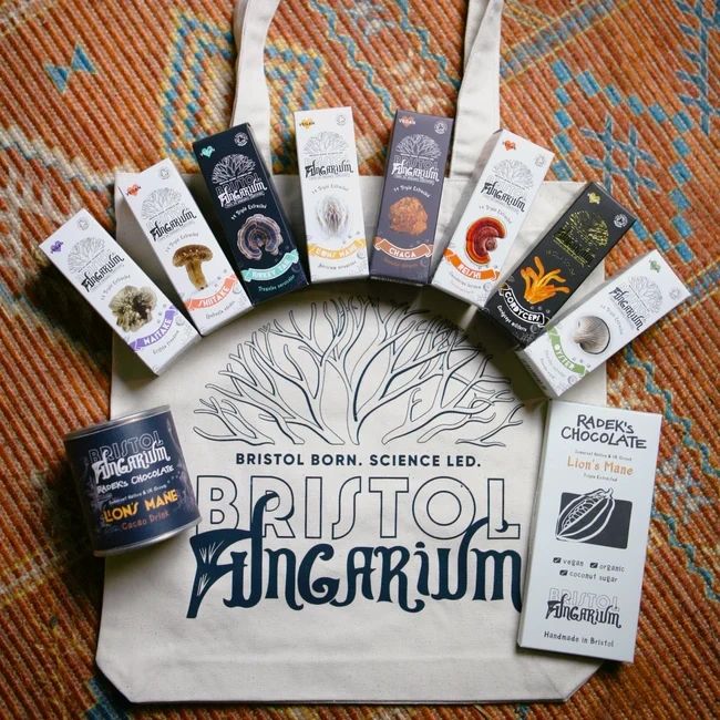 Bristol Fungarium tinctures and Chiltern Hills complementary products